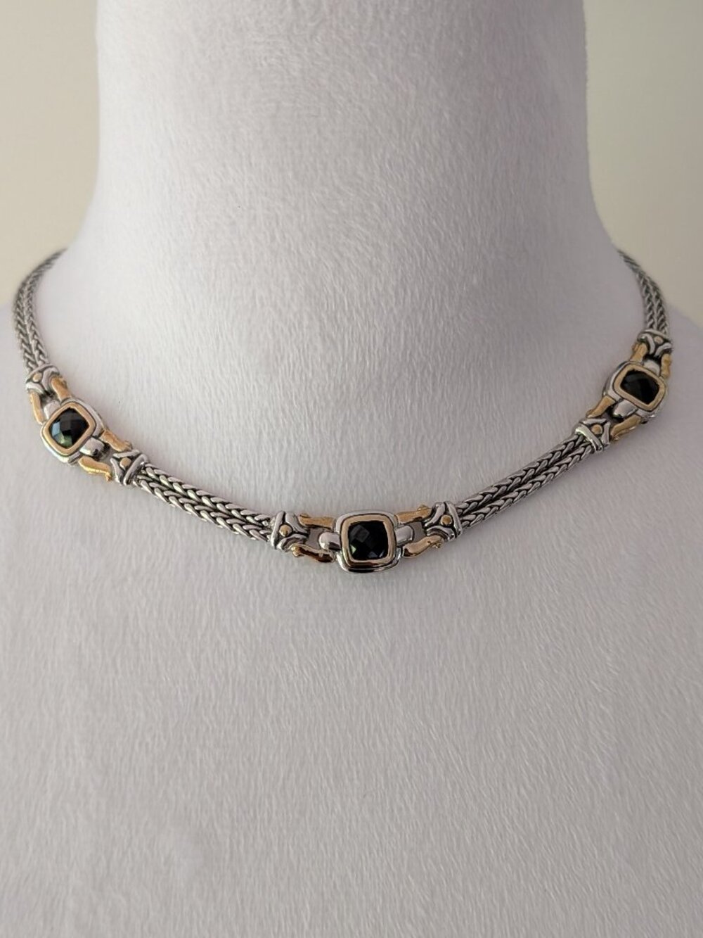 John Medeiros Designer Choker Necklace | Art Deco Statement Vintage-Inspired